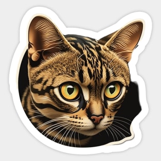 Exotic Bengal Cat Sticker - Premium Quality Sticker